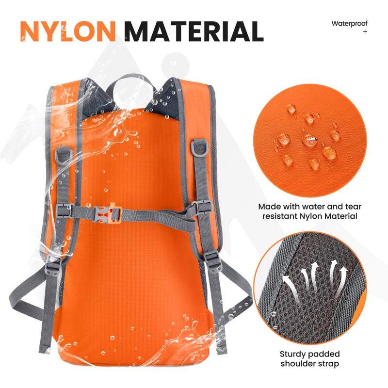 Venture Pal 35L Ultralight Lightweight Packable Foldable Travel Camping Hiking Outdoor Sports Backpack Daypack - Image 4